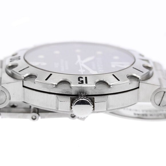 BVLGARI Diagono Scuba SD38S Date black Dial Automatic Men's Watch - Picture 11 of 12